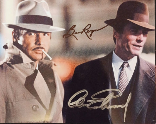 Clint Eastwood Burt Reynolds signed movie photo movie action