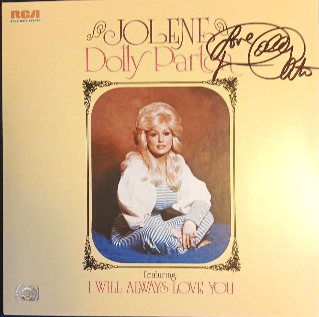DOLLY PARTON signed autographed album Jolene COA Hologram Beckett Autographs