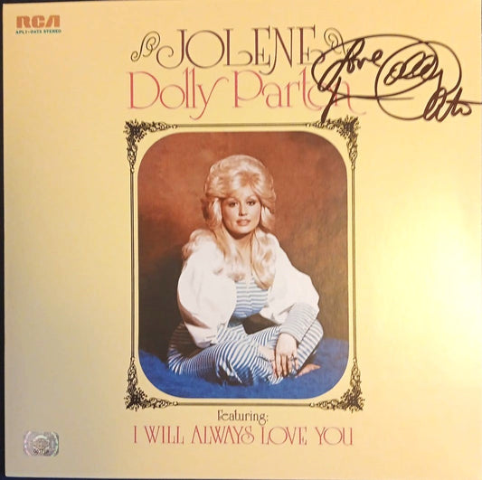 DOLLY PARTON signed autographed album Jolene COA Hologram Beckett Autographs