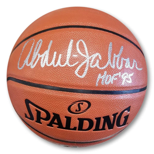 KAREEM ABDUL JABBAR signed basketball COA Hologram Beckett Autographs