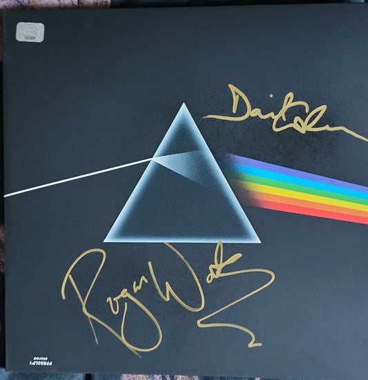 ROGER WATERS DAVID GILMOUR PINK FLOYD signed autographed album COA Hologram Beckett Autographs