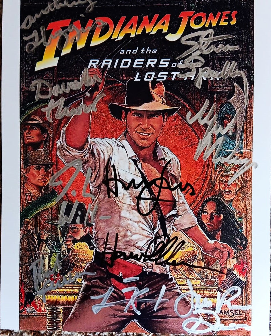 RAIDERS OF THE LOST ARK CAST signed autographed photo COA Hologram Beckett Autographs
