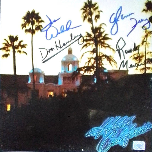 THE EAGLES band signed autographed album Hotel California COA Hologram Beckett Autographs