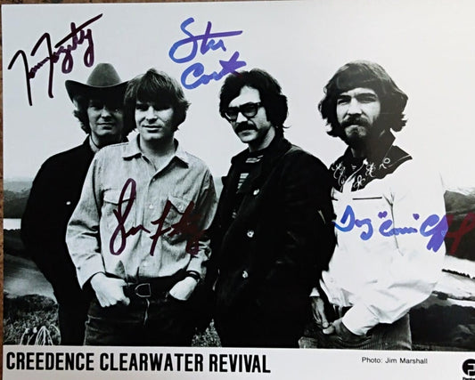 CREEDENCE CLEARWATER REVIVAL BAND  signed autographed photo COA Hologram