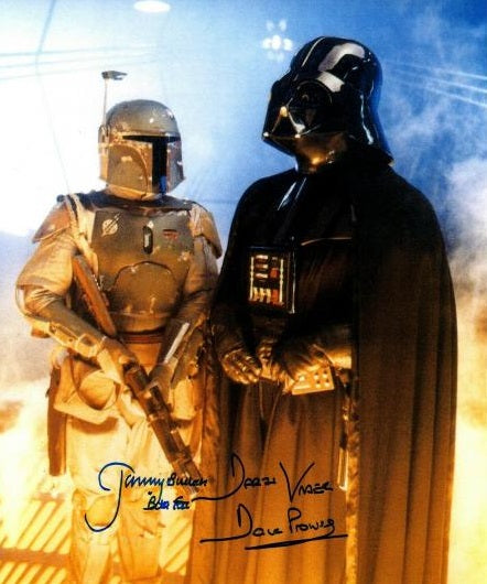STAR WARS cast David Prowse Jeremy Bulloch signed autographed photo COA Hologram Beckett Autographs