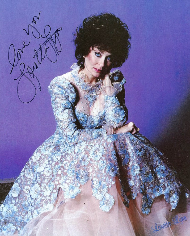 LORETTA LYNN signed autographed photo COA Hologram Beckett Autographs